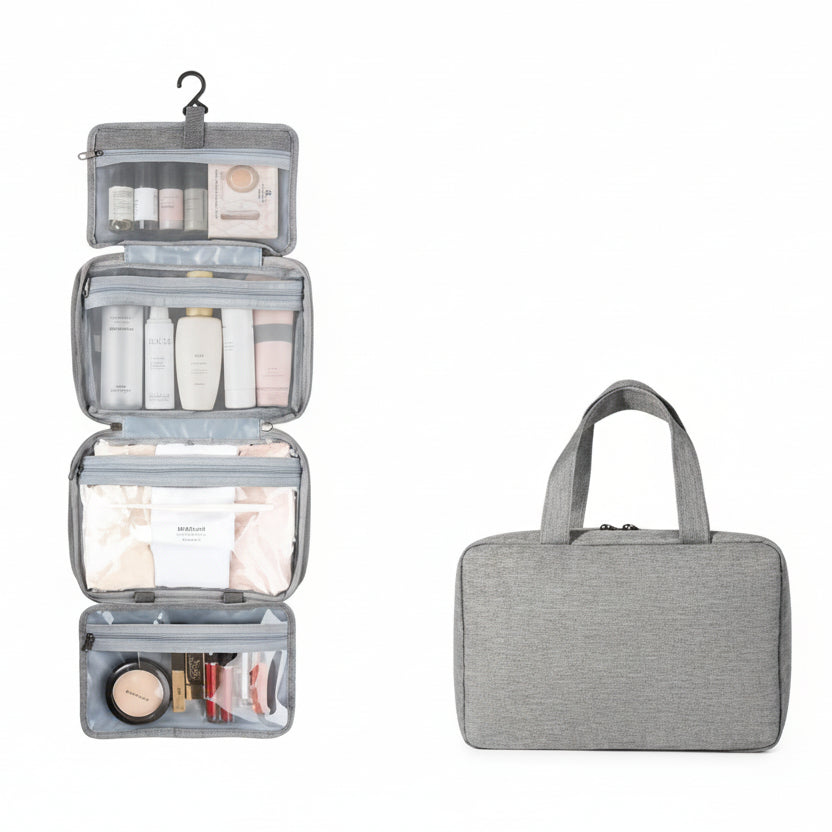 TRAVELTID – Compact Cosmetic Organizer with 4 Compartments