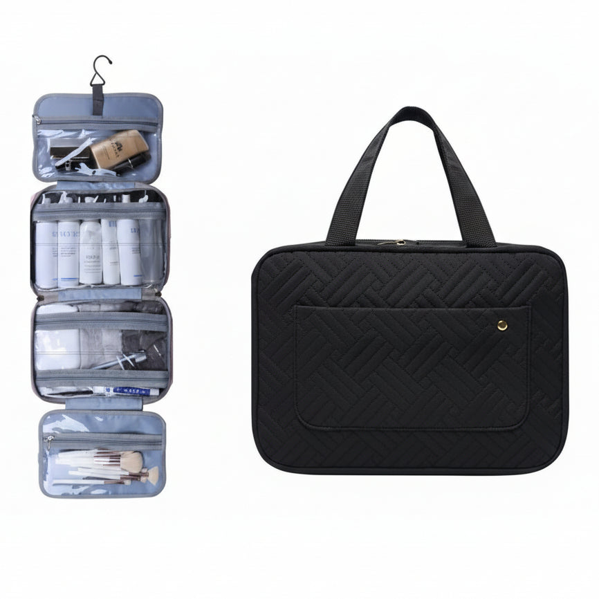 TRAVELTID – Compact Cosmetic Organizer with 4 Compartments