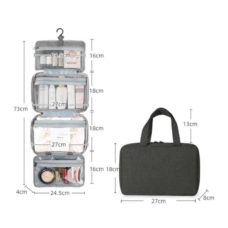 TRAVELTID – Compact Cosmetic Organizer with 4 Compartments