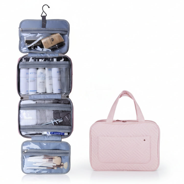 TRAVELTID – Compact Cosmetic Organizer with 4 Compartments