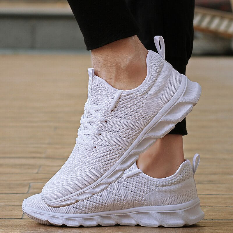 Trendy White Jogging Shoes