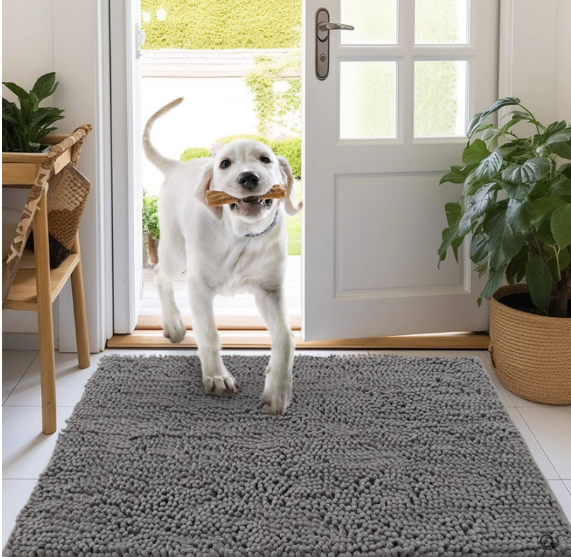 Ultra-Absorbent and Non-Slip Washable Microfiber Mat for Dogs - PawDry
