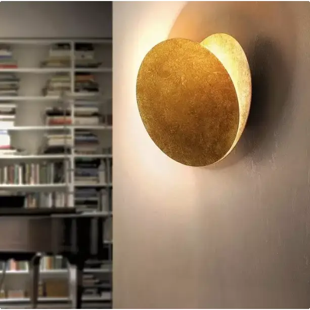 Wall Sconce - Modern Scandinavian Art in the Shape of an Eclipse.