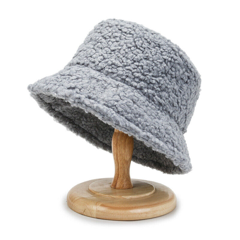 Warm Fashionable Teddy Bucket Hat - Livia