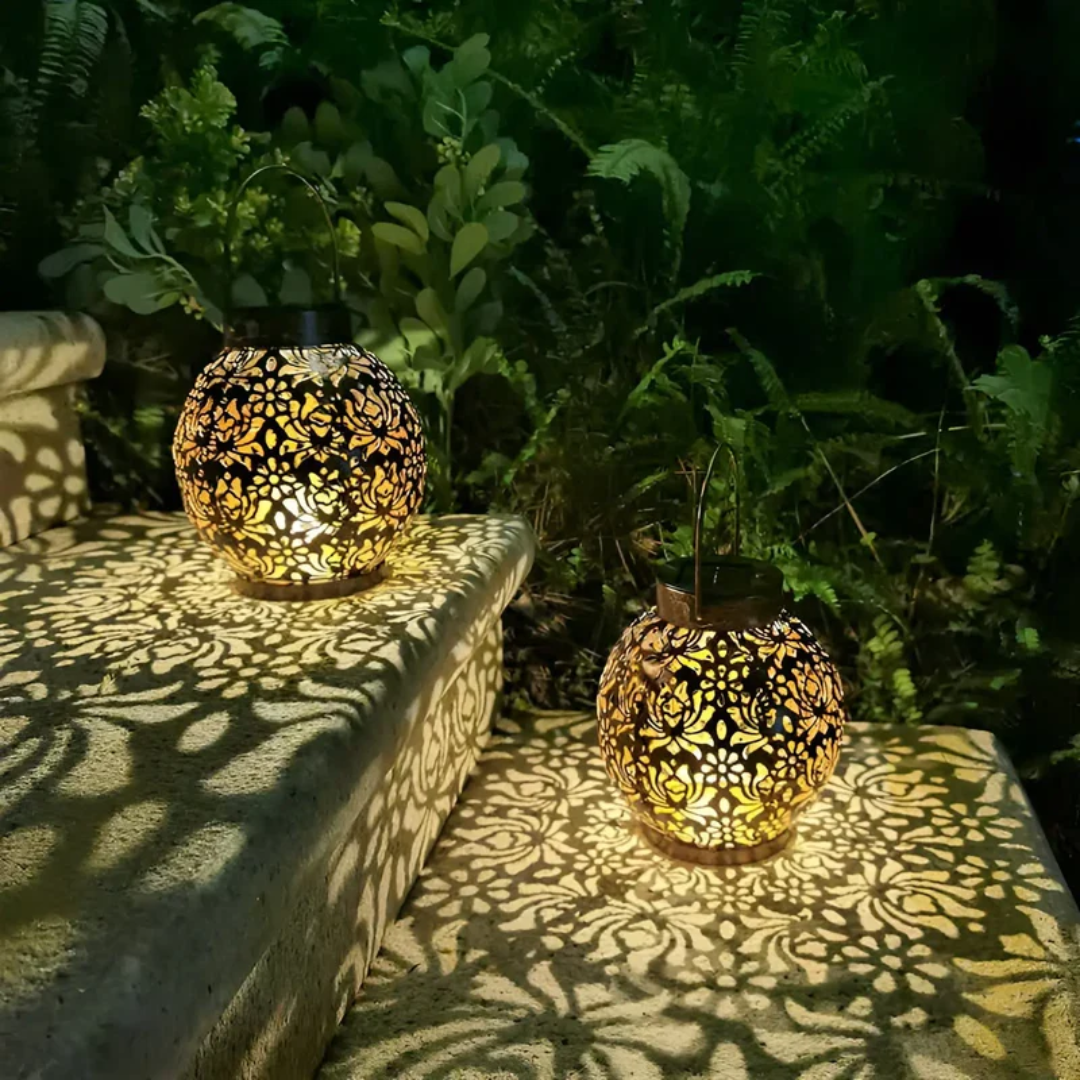 Waterproof LED Solar Garden Hanging Lamp - RadiantGlow