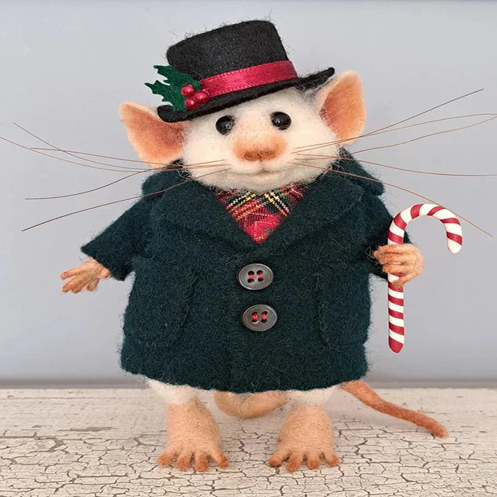 WhiskerWool™ – Handcrafted, Needle-Felted Mouse