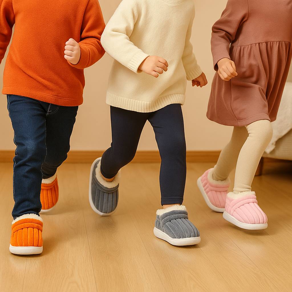 Winter Slippers for Kids - Warm Lined Indoor Slippers