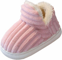 Chaussons d'hiver pour enfants - Chaussons d'intérieur doublés et chauds