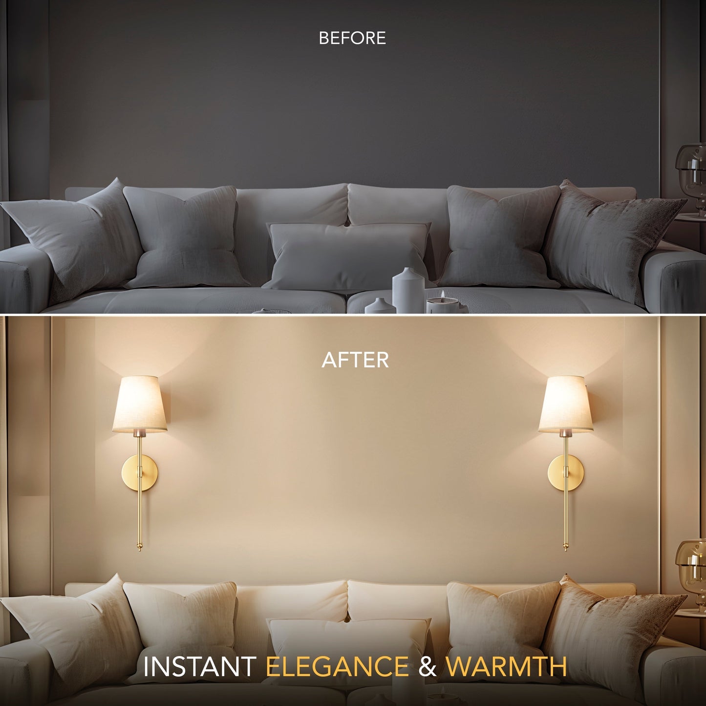 Wireless Wall Lights (Set of 2)