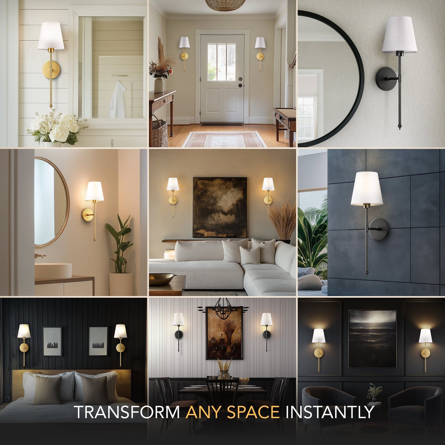 Wireless Wall Lights (Set of 2)