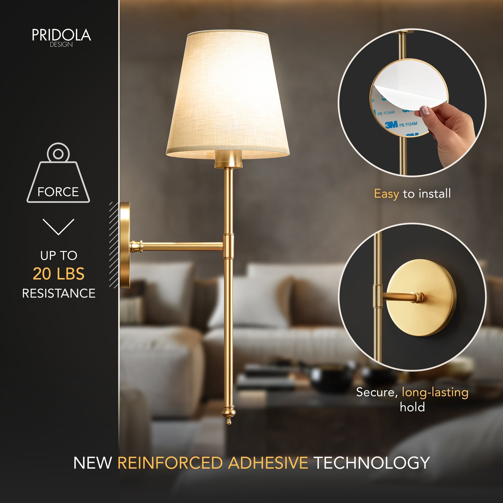 Wireless Wall Lights (Set of 2)