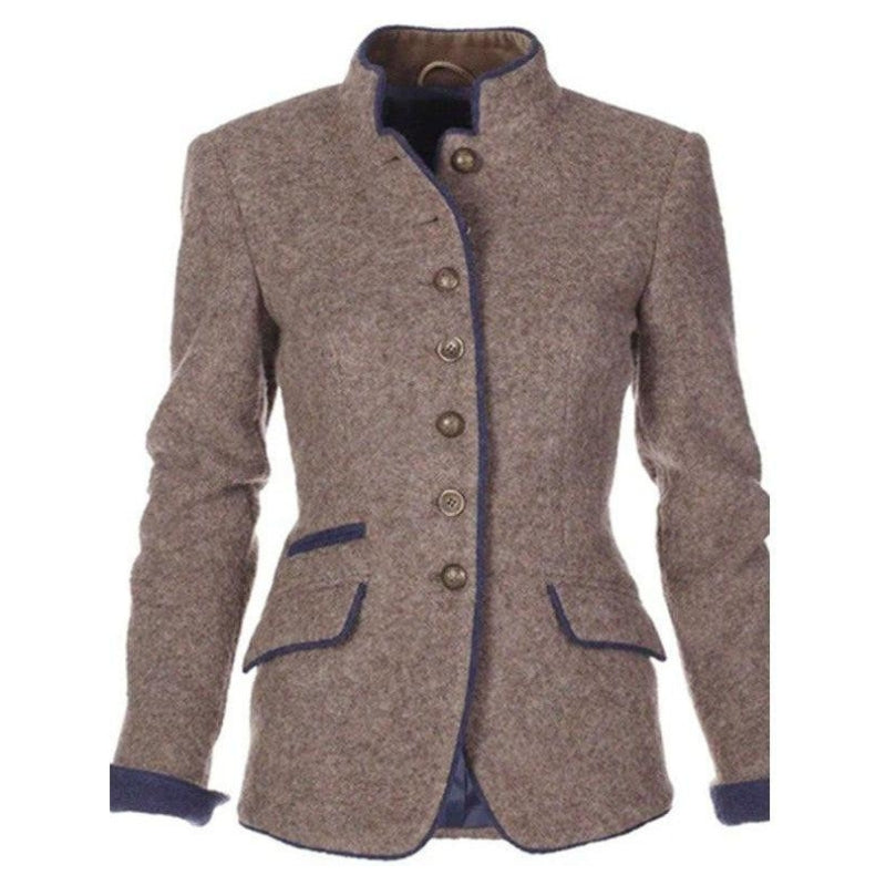 Women's Buttoned Long Sleeve Jacket