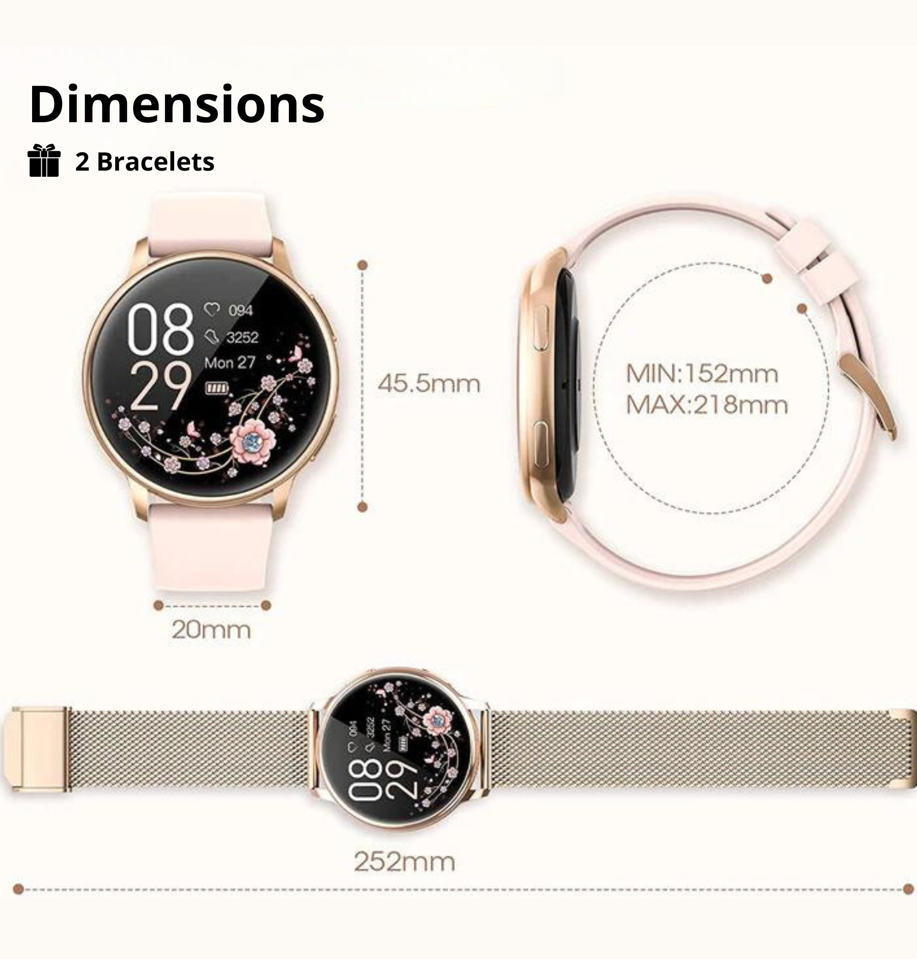 Women's Connected Watch | Elegance and Performance