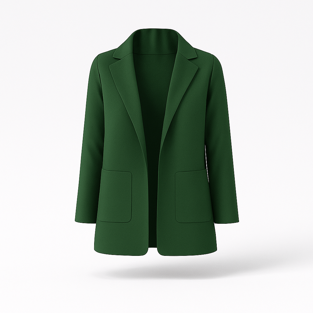 Women's Long Khaki Autumn Blazer MODA