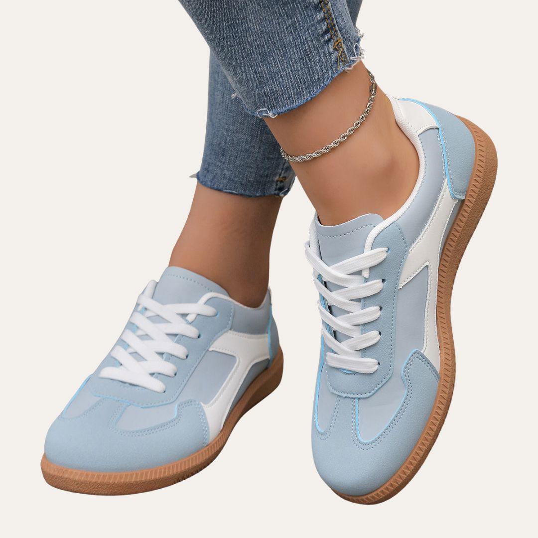 Women's Orthopaedic Leather Trainers - Comfortable Leisure Shoes with Arch Support, Soft Sole & Ergonomic Last
