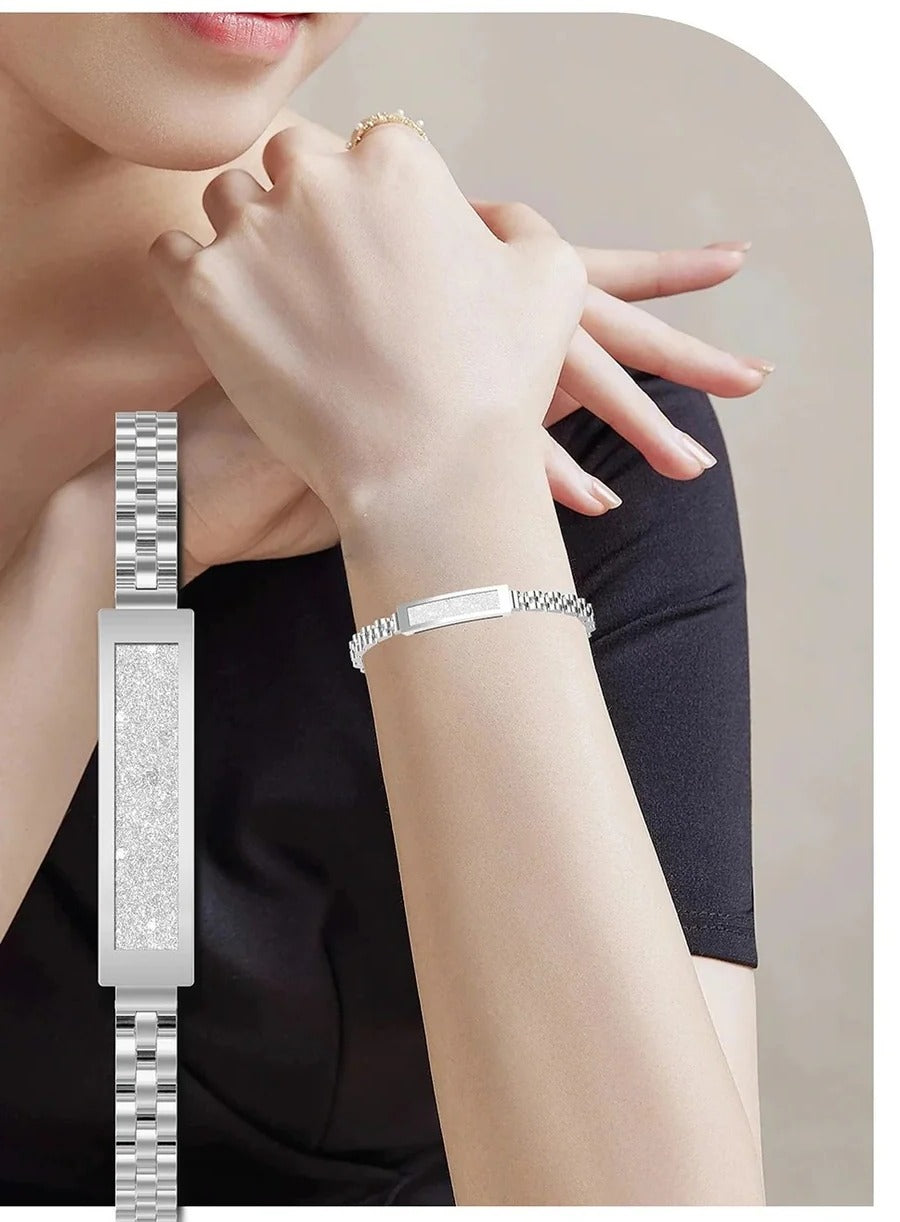 Women’s Smart Bracelet Chain Style Fitness Tracker with Heart Rate Sleep and Activity Monitoring