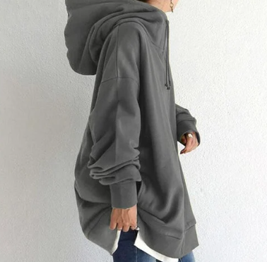 Women's Zip-Up Hoodie for Autumn/Winter