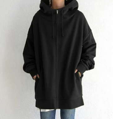 Women's Zip-Up Hoodie for Autumn/Winter