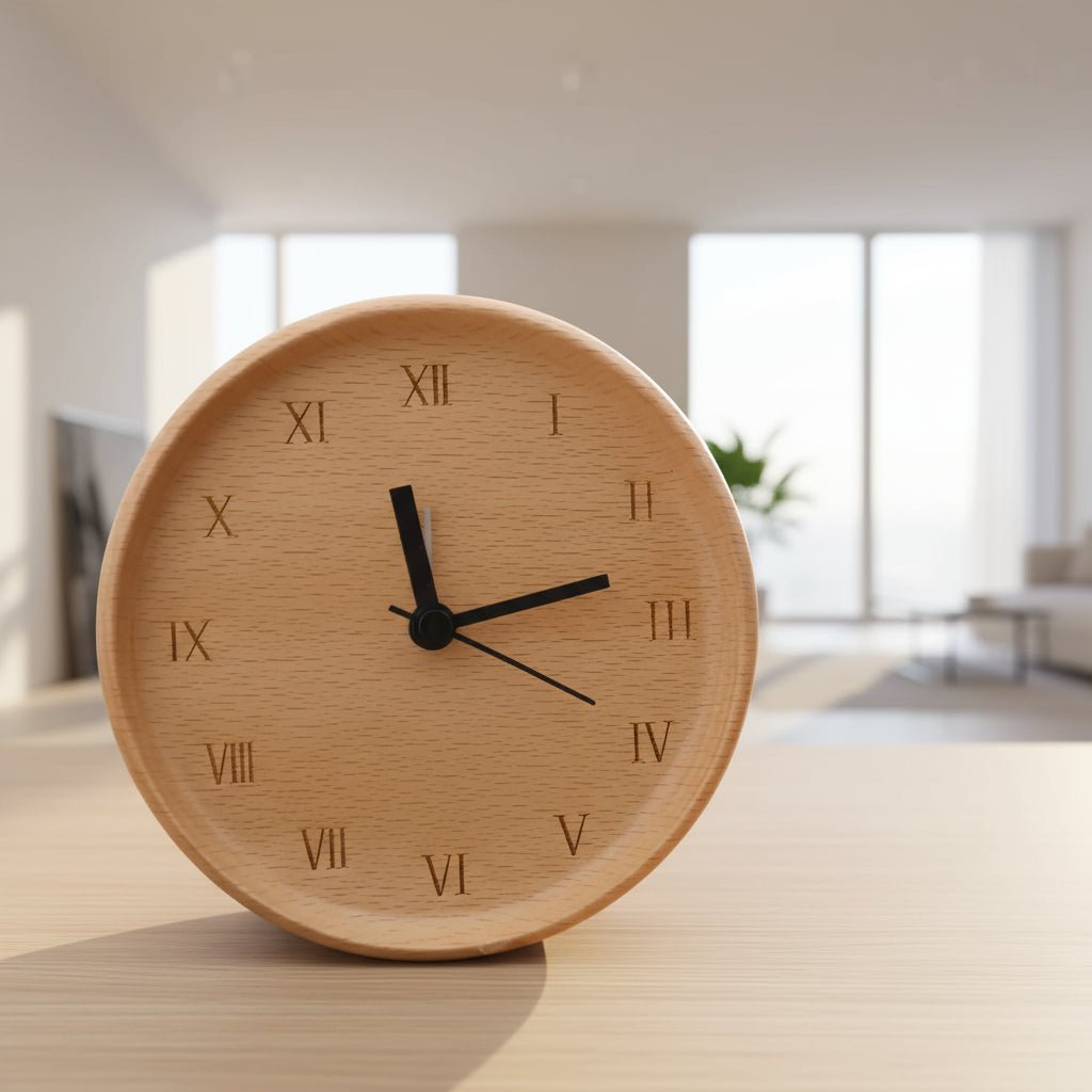 WOODMORN – Elegant alarm clock made of beech wood for a stylish home