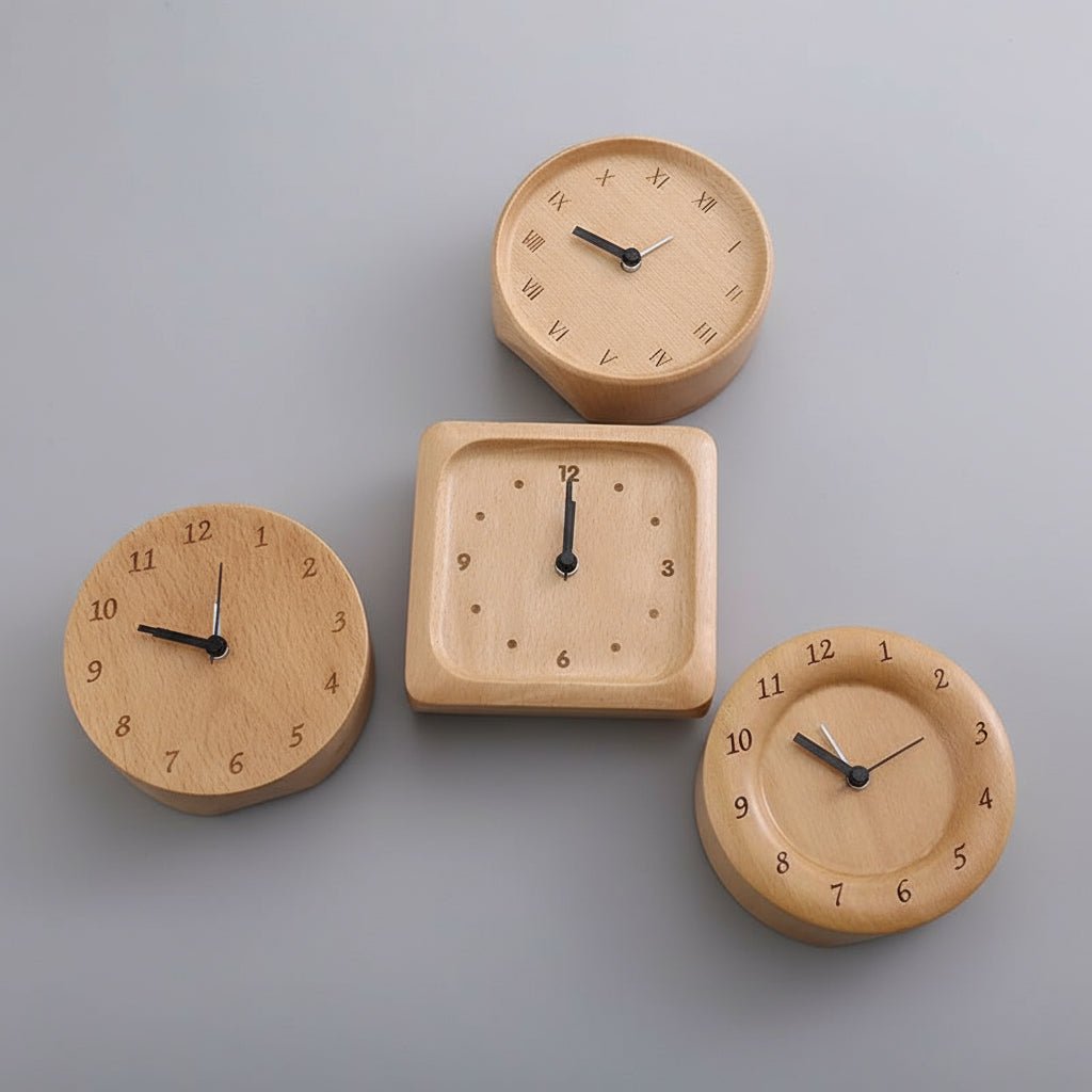 WOODMORN – Elegant alarm clock made of beech wood for a stylish home