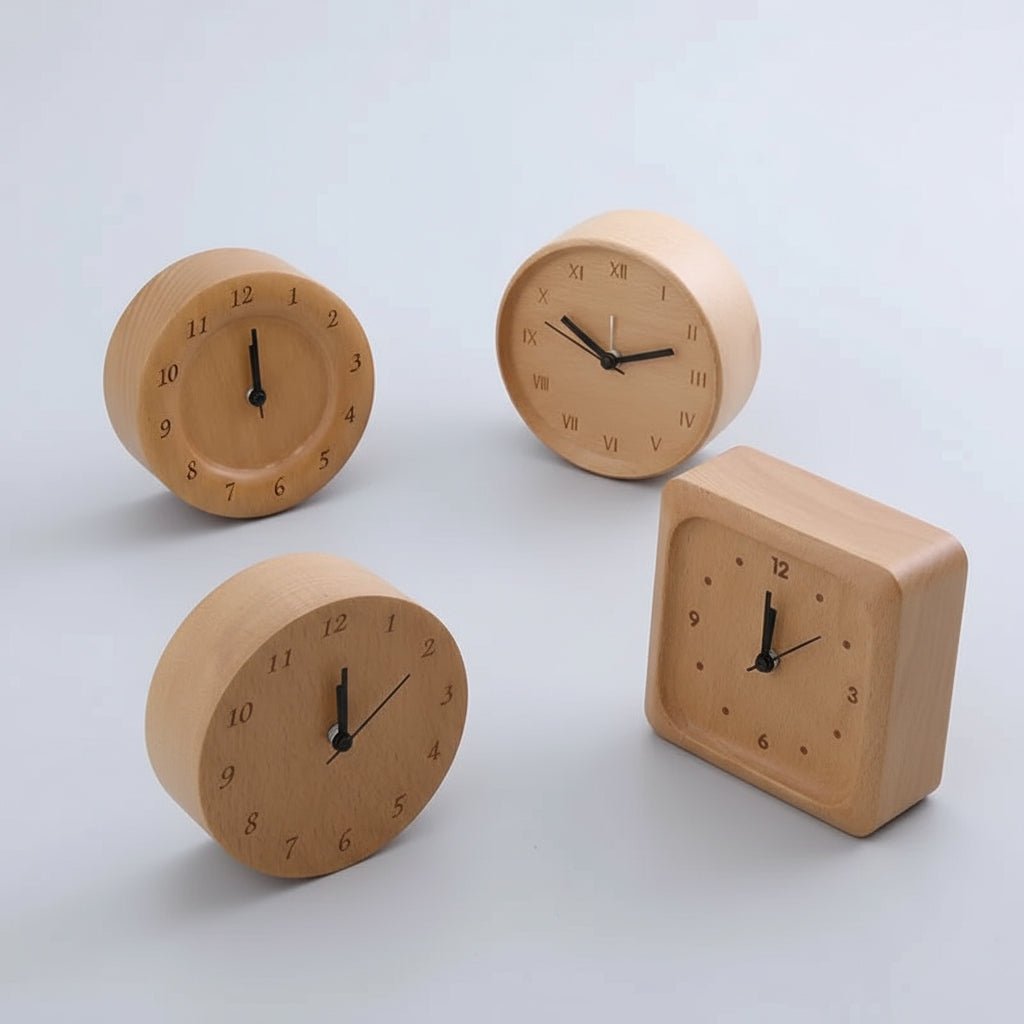 WOODMORN – Elegant alarm clock made of beech wood for a stylish home