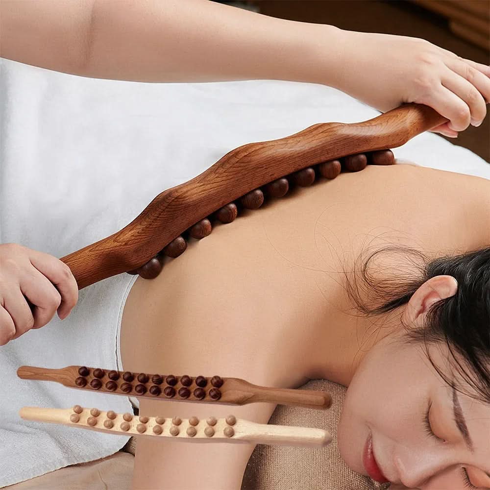 WOOLEASE – Gua Sha Massage Stick made of Natural Wood