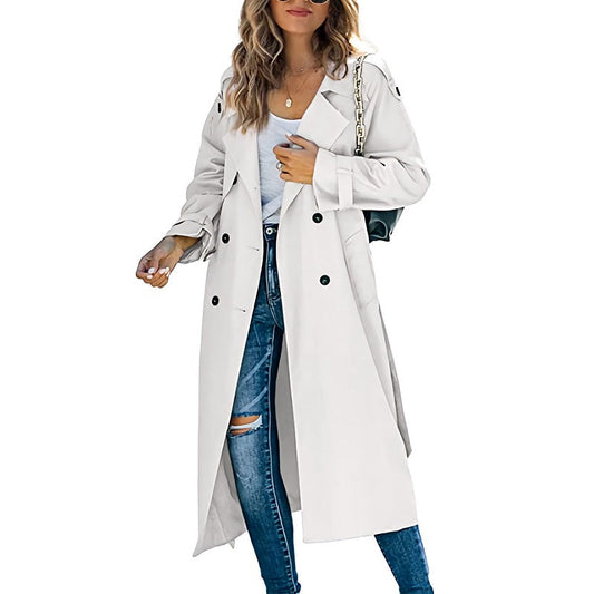 Zara Women's Autumn Long Trench Coat