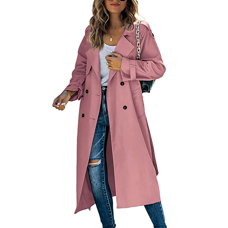 Zara Women's Autumn Long Trench Coat