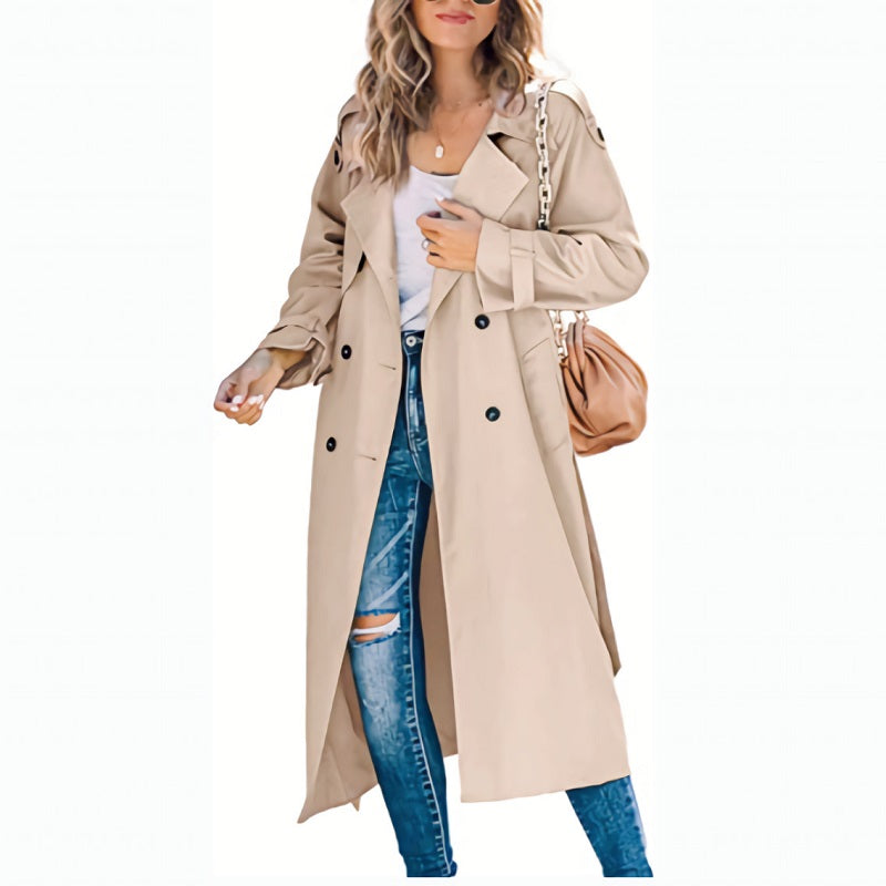 Zara Women's Autumn Long Trench Coat